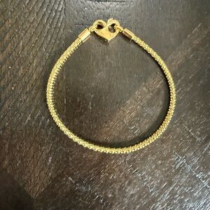 Pandora Studded Chain Gold Bracelet